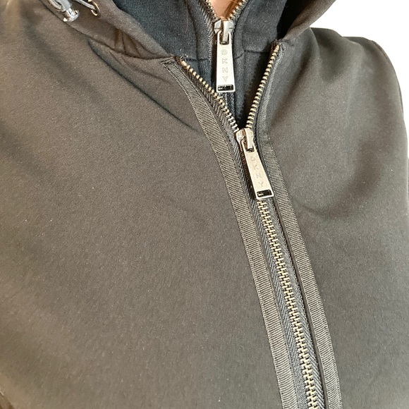 MED•DKNY•DOUBLE HOODED BLACK FUNky COAT• - Picture 5 of 13